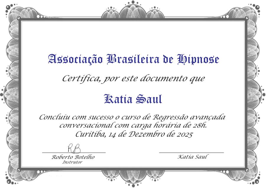 Certificado de Regressão Avançada Conversacional